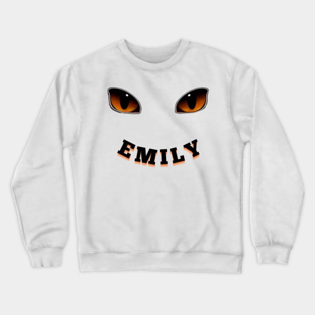 Font Name emily HALLOWEEN Crewneck Sweatshirt by rogergren